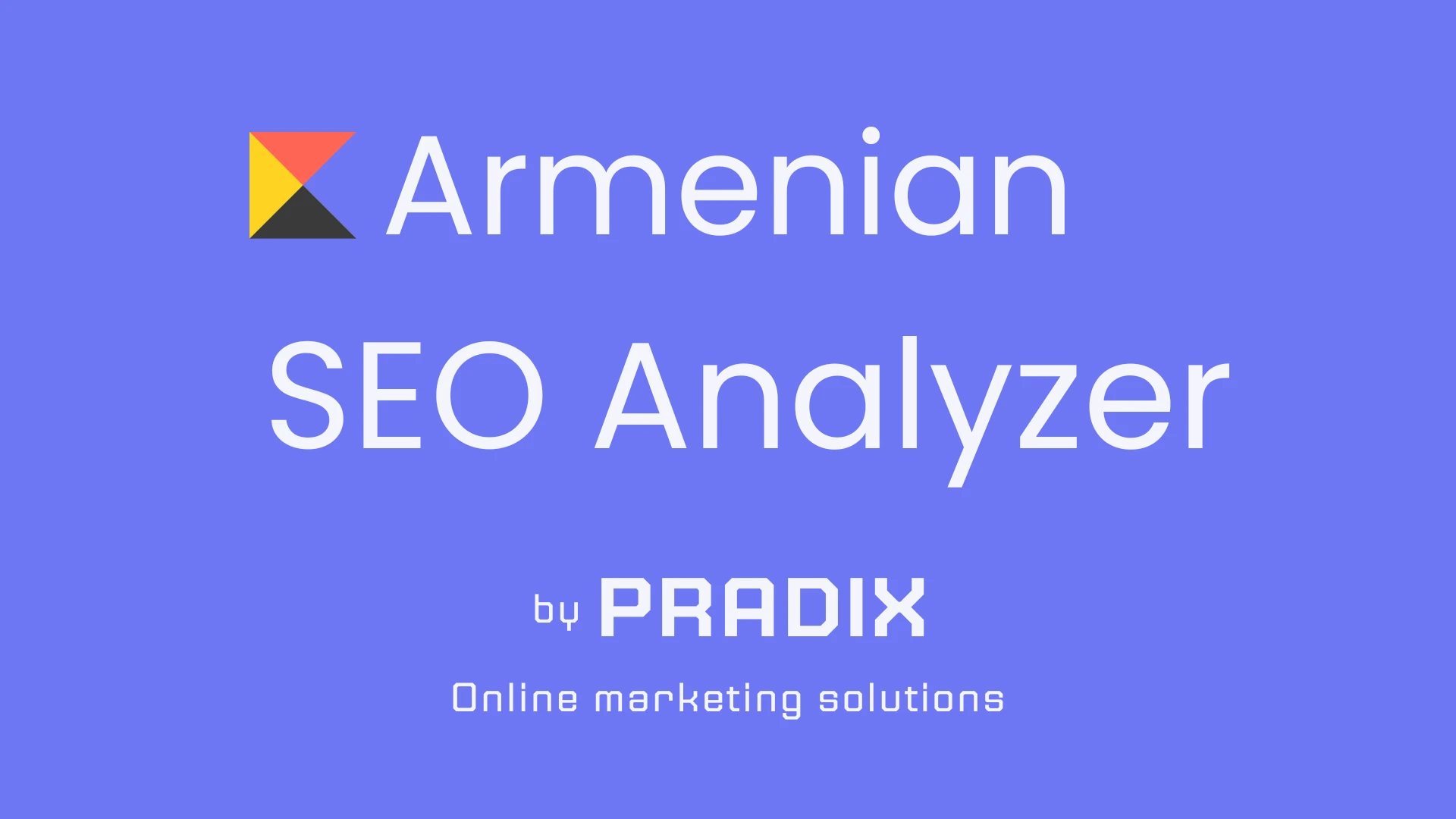 Armenian SEO Analyzer tool by Pradix